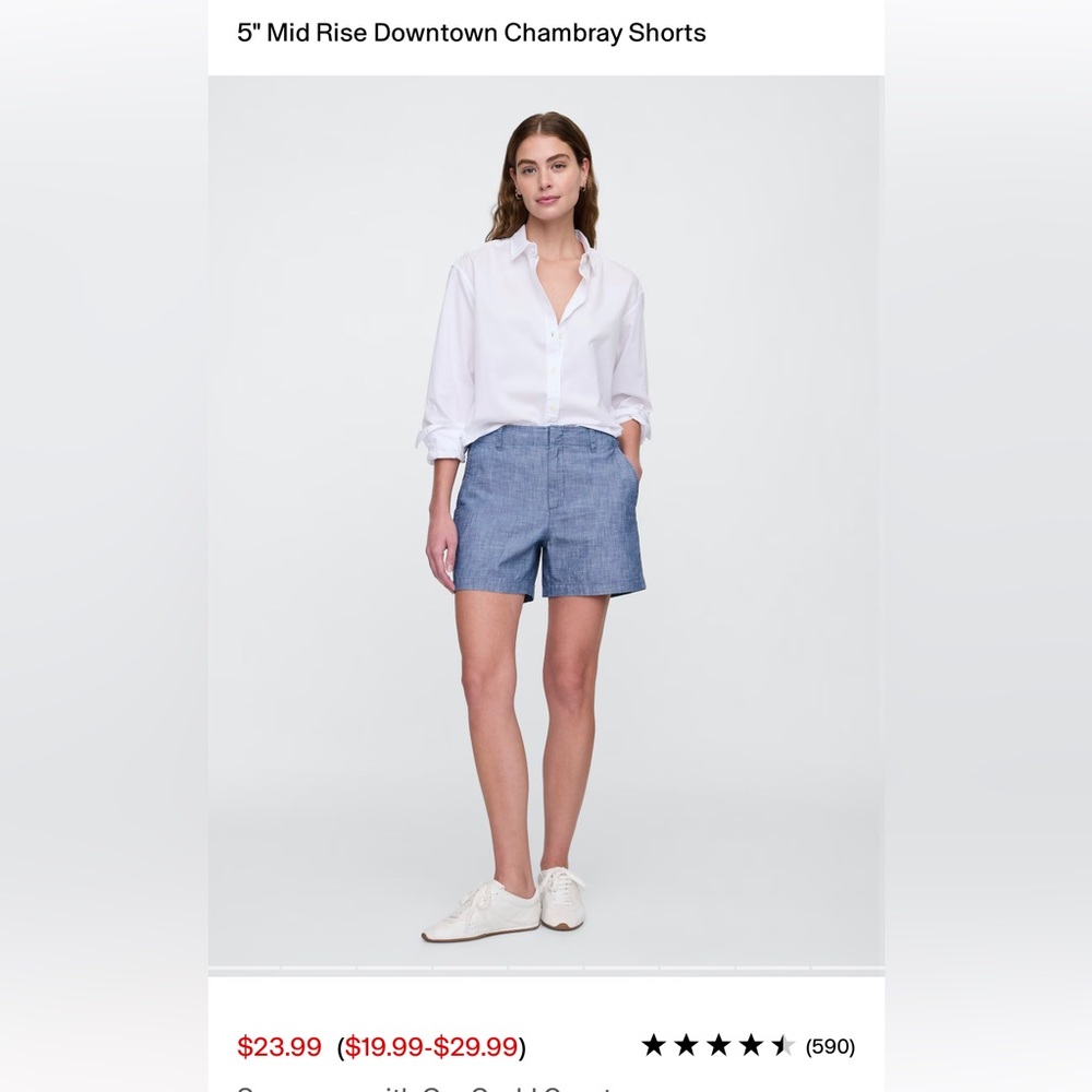 GAP Factory Blue Women's Shorts - Picture 8 of 8